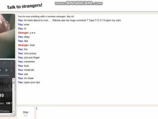 Omegle Nasty lassie Masturbate and Moaning for me