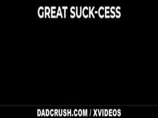 DadCrush - beautiful Teen Blows Step Dad For Cash In POV