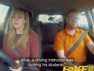 Fake Driving School 34f Boobs Bouncing in Driving Lesson