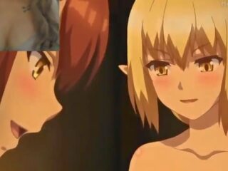 Tres chicas se comen el sêmen de un joven pajero - hentai isekai harem parte 1 melinamx