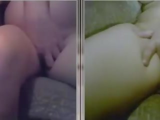 British Threesome on Paltalk One Pregnant One Not: dirty clip 8d