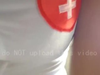 Adorable Young Chinese Nurse Sucks, Licks, Bangs, and Swallows my Loads!