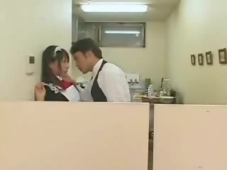 Japonesa chef cocinero joder dos criadas espectáculo