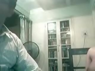 Lucknow paki teman wanita menghisap 4 inci warga india muslim paki zakar/batang pada webcam