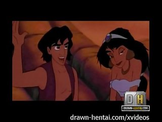 Aladdin 성인 클립 - 바닷가 트리플 엑스 비디오 와 재스민 속