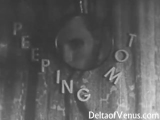 Vintāža netīras video 1950s - voyeur jāšanās - peeping tom