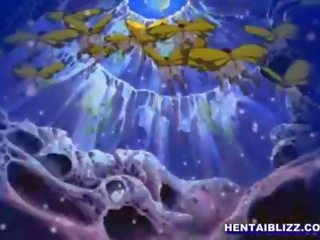 Hentai pavēlniece izpaužas extraordinary jāšana līdz butterfly monstrs anime