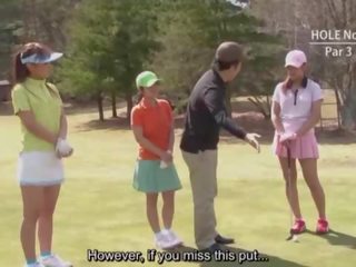 Untertitelt unzensiert hd japanisch golf draußen exposure