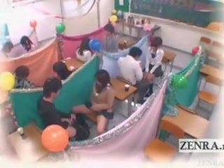 Subtitled Japan Schoolgirls Classroom Masturbation Cafe