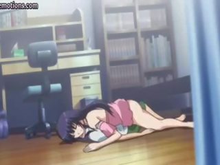 Anime lesbos lëpirje dhe gëzojnë një organ seksual i mashkullit