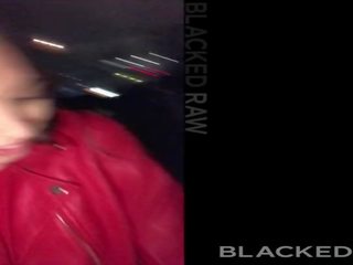 BLACKEDRAW Riley Reid rims hung black stud in hotel room