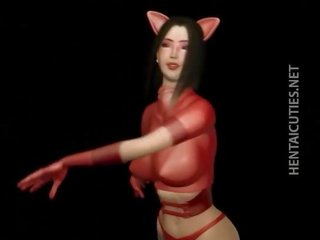 Riesig titted hentai catwoman wird gebunden nach oben